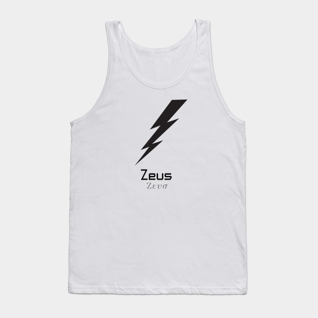 Minimalist Zeus Tank Top by Artology06